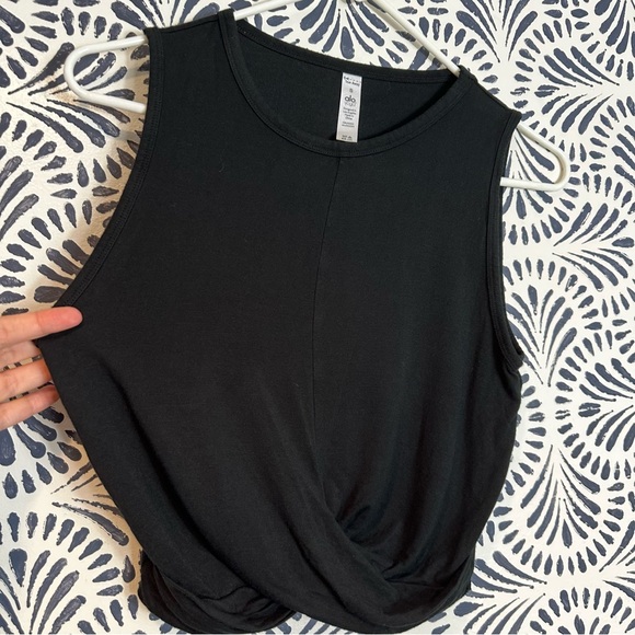 Alo Yoga Black Cover Tank Top - Picture 3 of 12